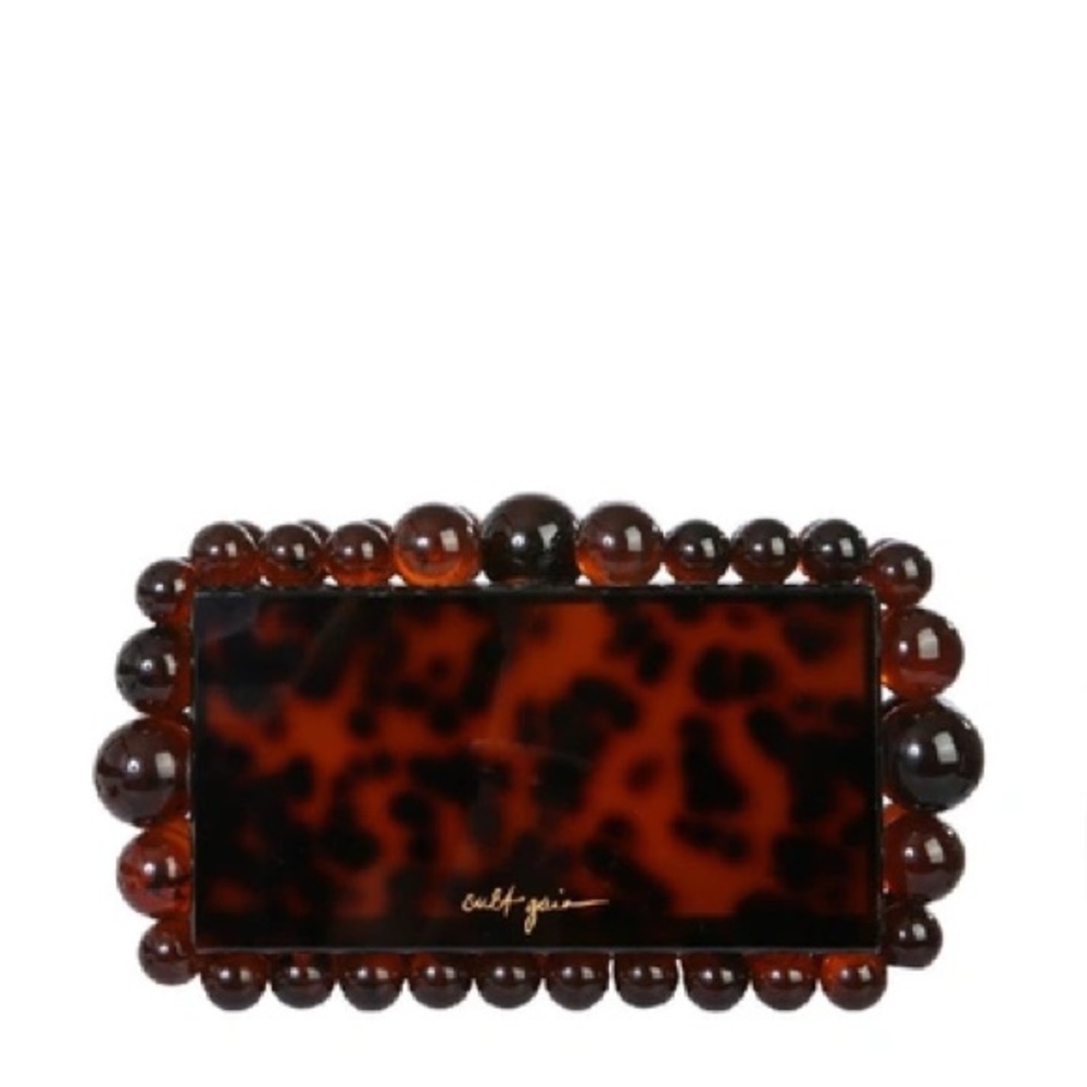 Cult Gaia Eos Tortise shell clutch